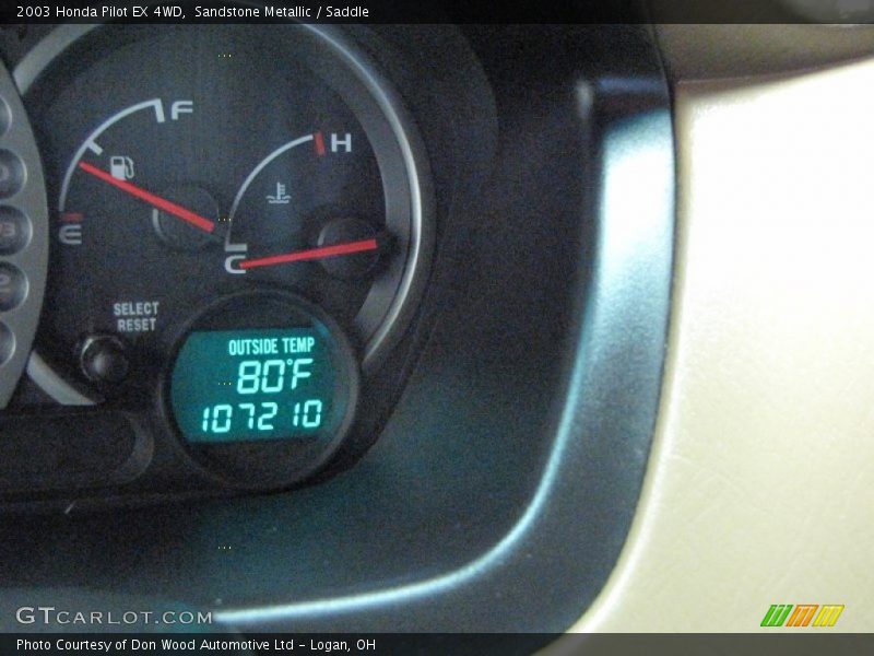 Sandstone Metallic / Saddle 2003 Honda Pilot EX 4WD