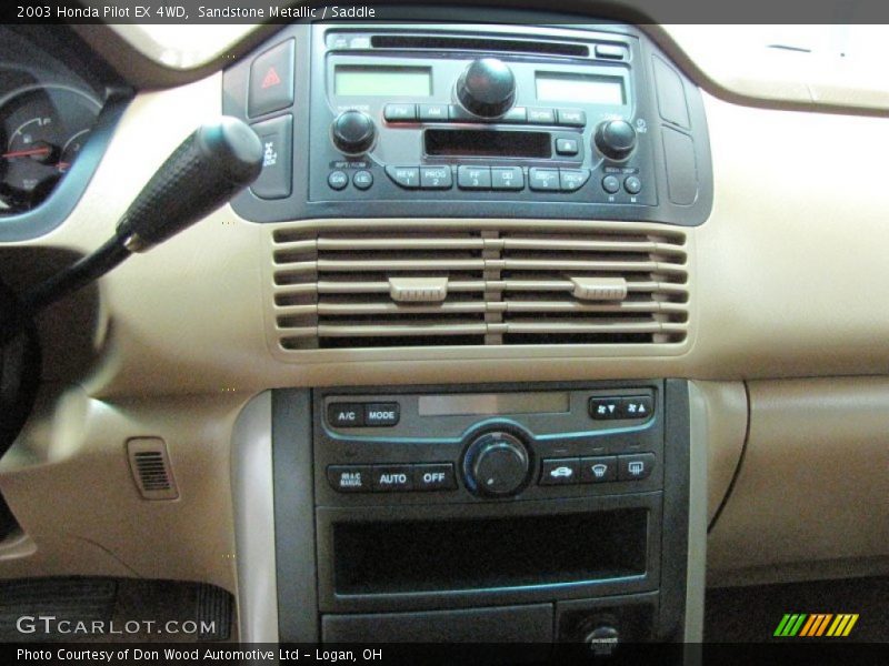 Sandstone Metallic / Saddle 2003 Honda Pilot EX 4WD