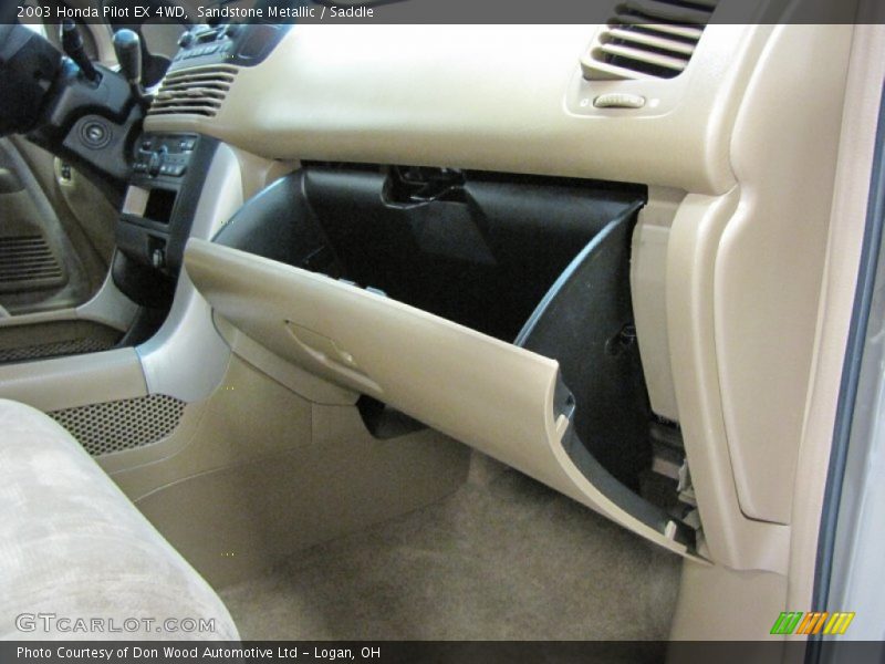 Sandstone Metallic / Saddle 2003 Honda Pilot EX 4WD