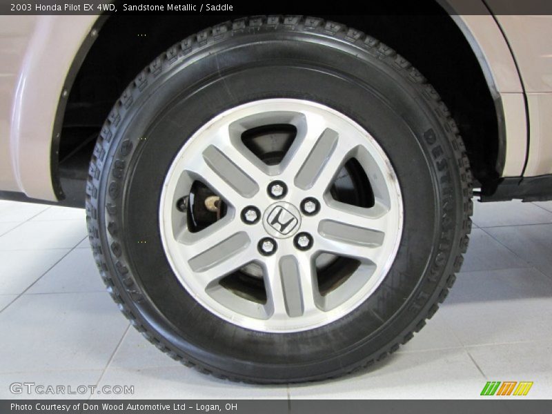 Sandstone Metallic / Saddle 2003 Honda Pilot EX 4WD