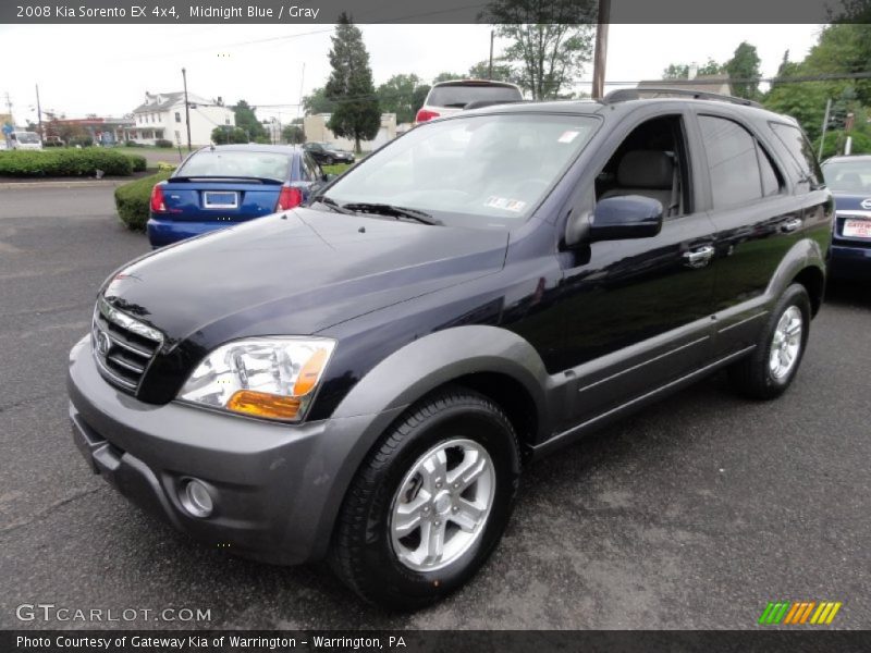 Midnight Blue / Gray 2008 Kia Sorento EX 4x4
