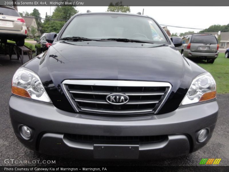 Midnight Blue / Gray 2008 Kia Sorento EX 4x4