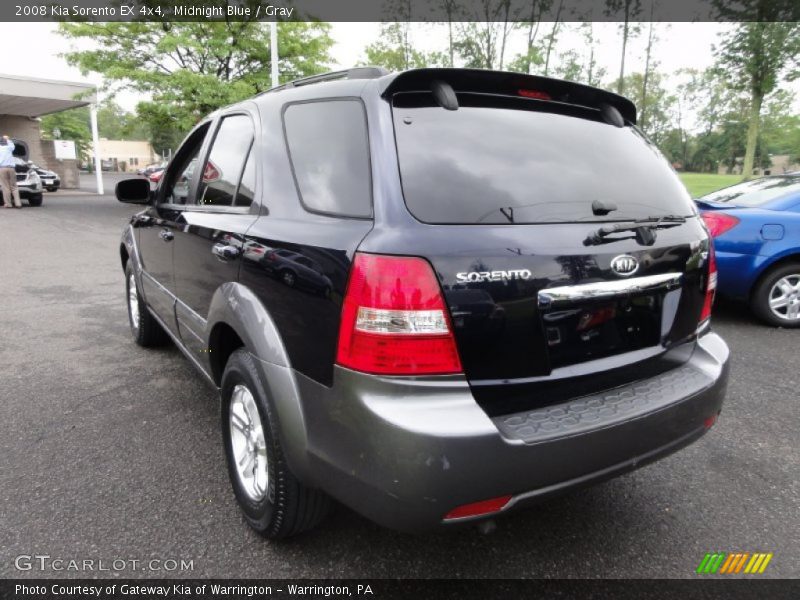 Midnight Blue / Gray 2008 Kia Sorento EX 4x4
