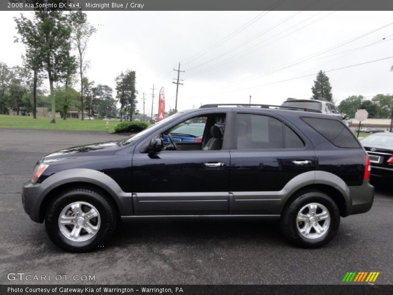 Midnight Blue / Gray 2008 Kia Sorento EX 4x4