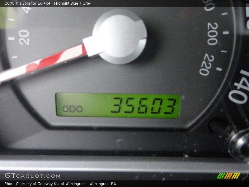 Midnight Blue / Gray 2008 Kia Sorento EX 4x4