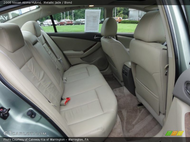 Rear Seat of 2008 Altima Hybrid