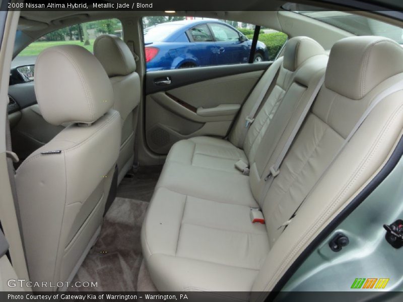 Rear Seat of 2008 Altima Hybrid