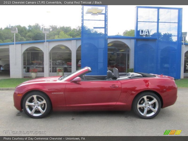 Crystal Red Tintcoat / Black 2013 Chevrolet Camaro LT/RS Convertible