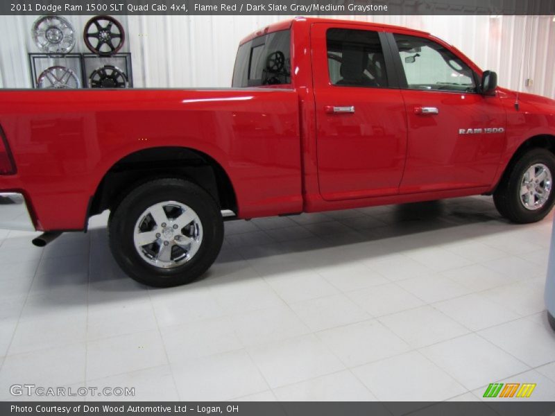 Flame Red / Dark Slate Gray/Medium Graystone 2011 Dodge Ram 1500 SLT Quad Cab 4x4