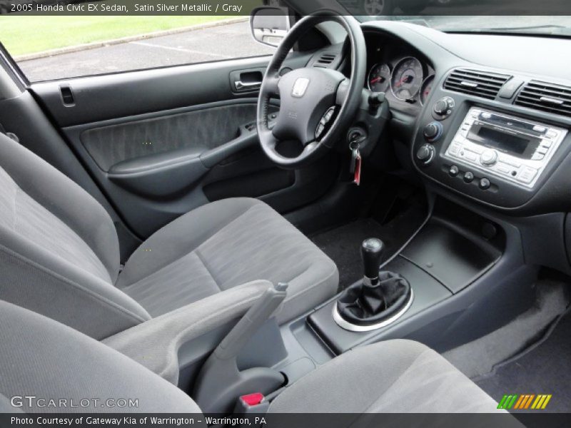  2005 Civic EX Sedan Gray Interior