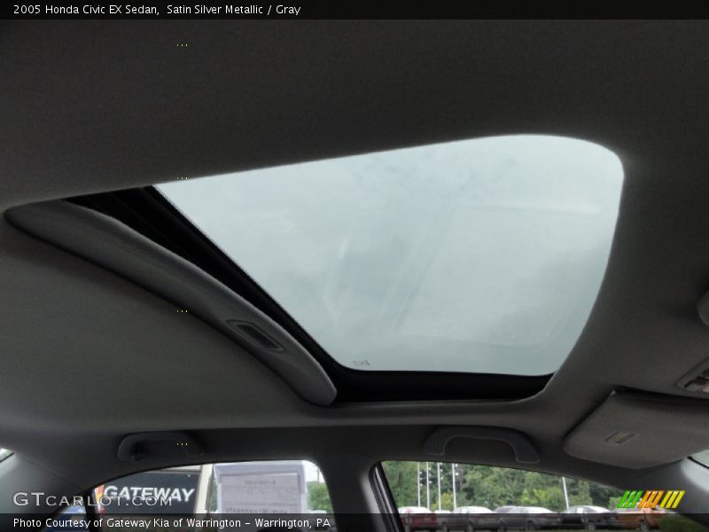 Satin Silver Metallic / Gray 2005 Honda Civic EX Sedan