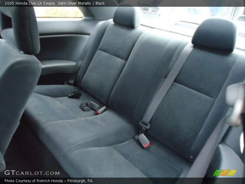 Satin Silver Metallic / Black 2005 Honda Civic LX Coupe