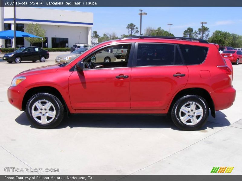 Barcelona Red Pearl / Taupe 2007 Toyota RAV4 I4