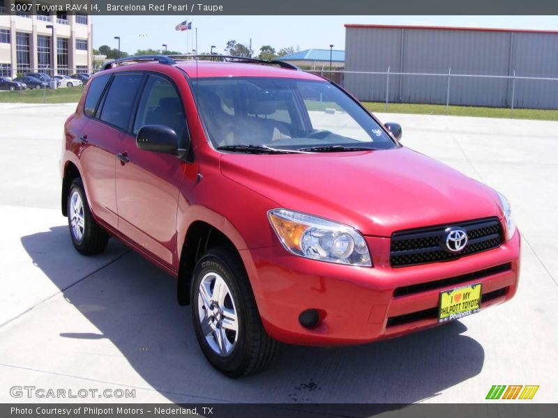 Barcelona Red Pearl / Taupe 2007 Toyota RAV4 I4