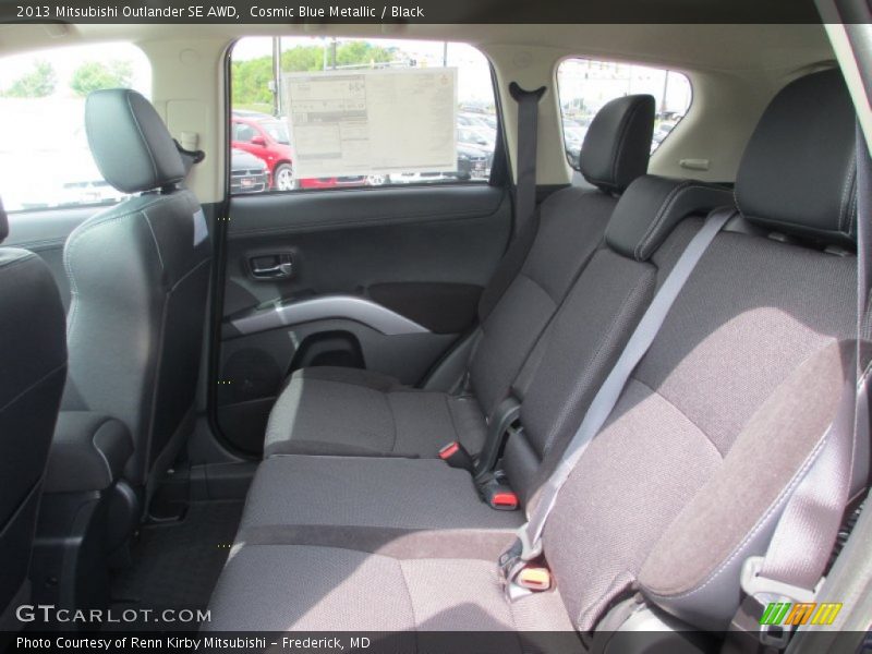 Rear Seat of 2013 Outlander SE AWD