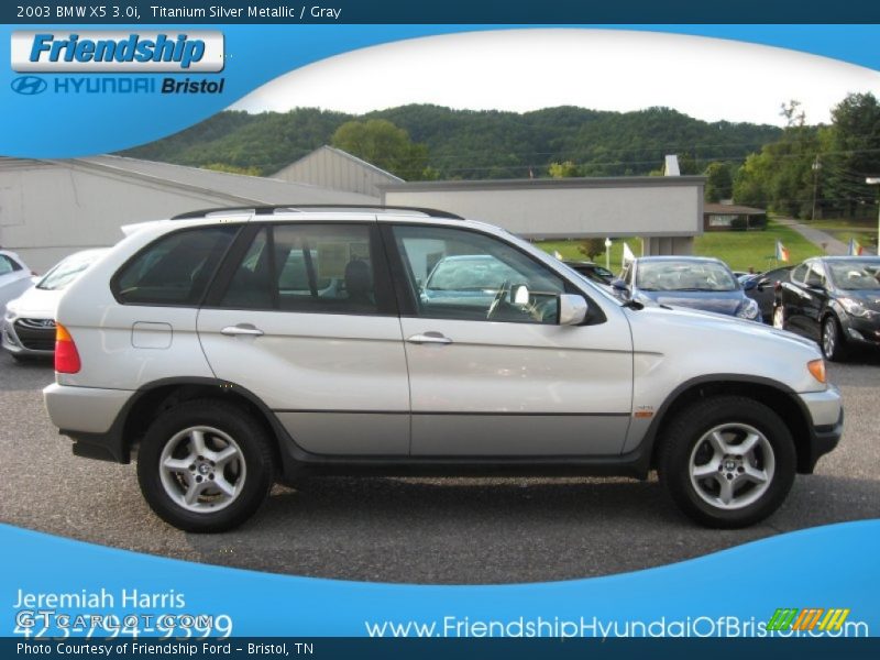 Titanium Silver Metallic / Gray 2003 BMW X5 3.0i