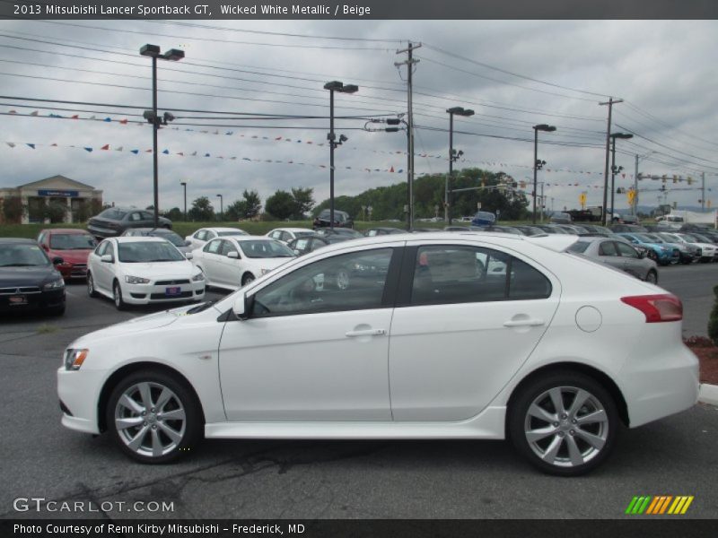  2013 Lancer Sportback GT Wicked White Metallic