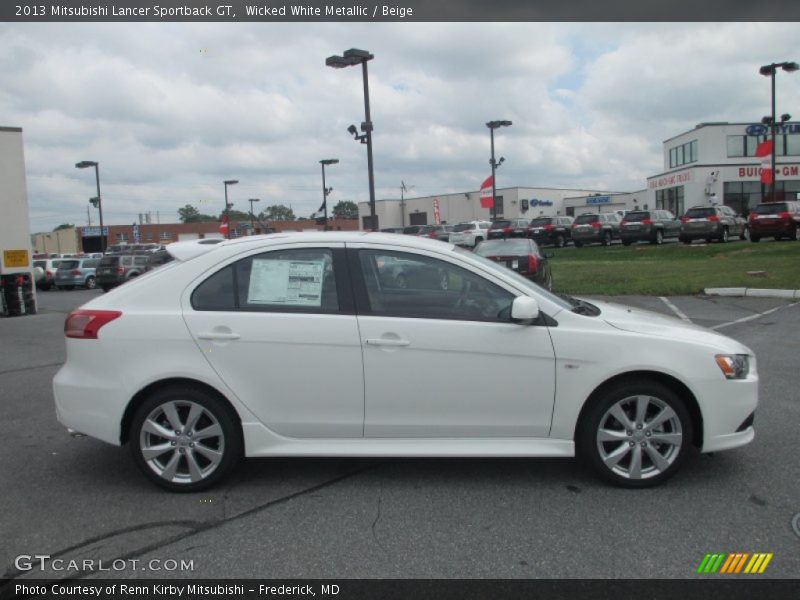  2013 Lancer Sportback GT Wicked White Metallic