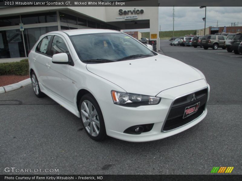 Front 3/4 View of 2013 Lancer Sportback GT