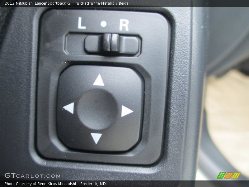 Wicked White Metallic / Beige 2013 Mitsubishi Lancer Sportback GT