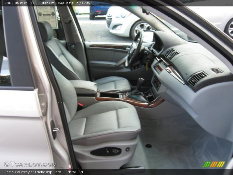 Titanium Silver Metallic / Gray 2003 BMW X5 3.0i