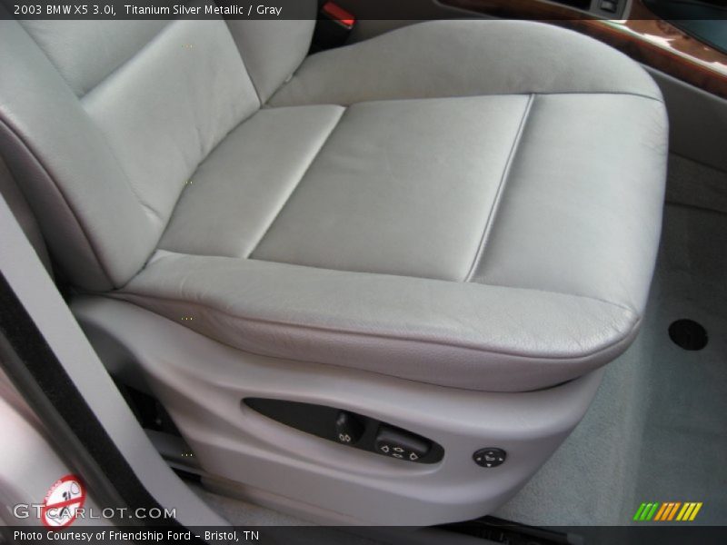 Titanium Silver Metallic / Gray 2003 BMW X5 3.0i