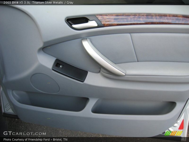 Titanium Silver Metallic / Gray 2003 BMW X5 3.0i