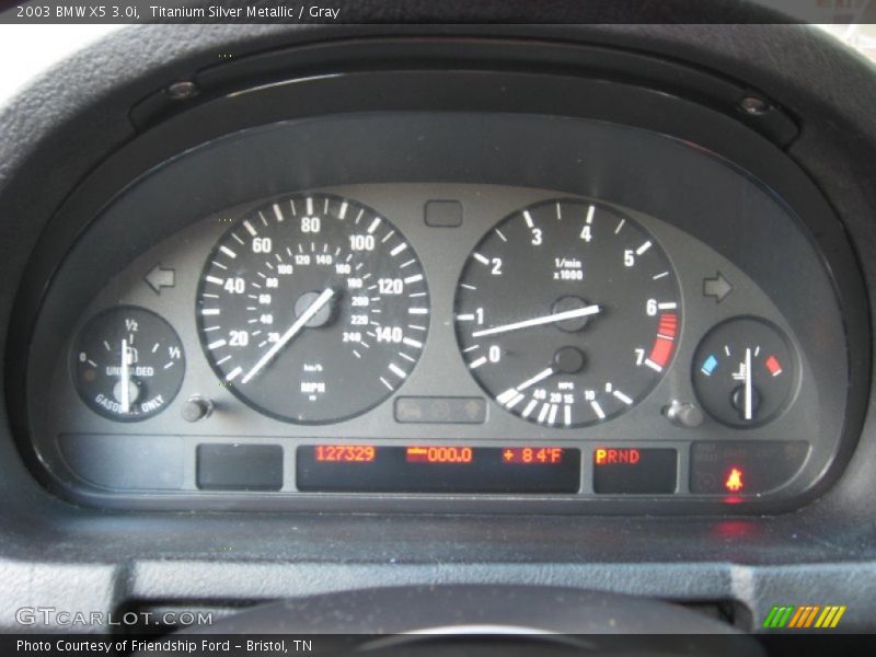 Titanium Silver Metallic / Gray 2003 BMW X5 3.0i