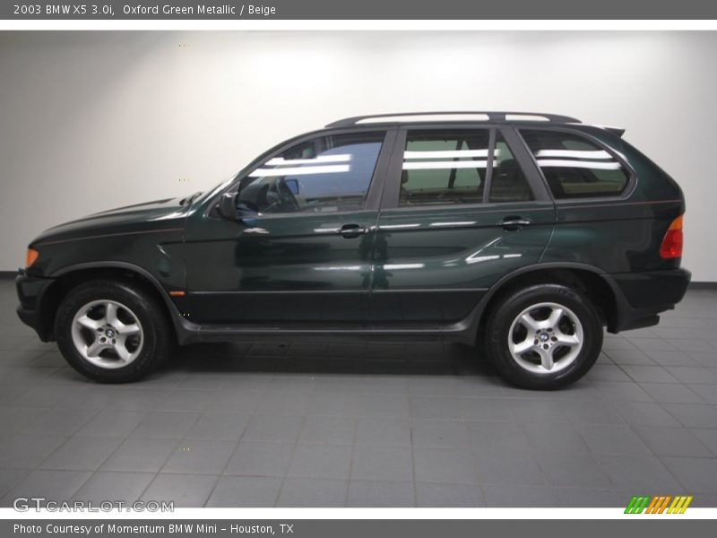  2003 X5 3.0i Oxford Green Metallic