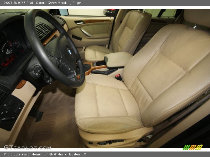 Front Seat of 2003 X5 3.0i