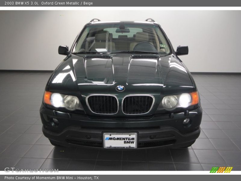Oxford Green Metallic / Beige 2003 BMW X5 3.0i