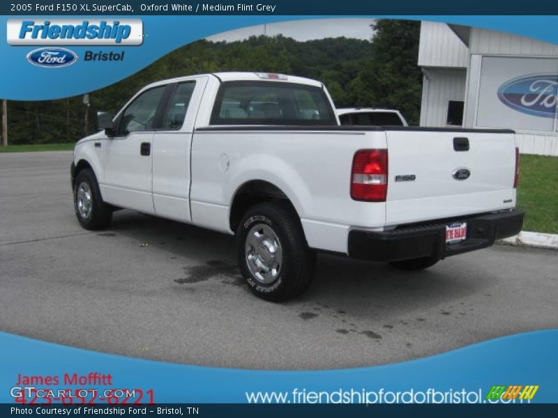 Oxford White / Medium Flint Grey 2005 Ford F150 XL SuperCab