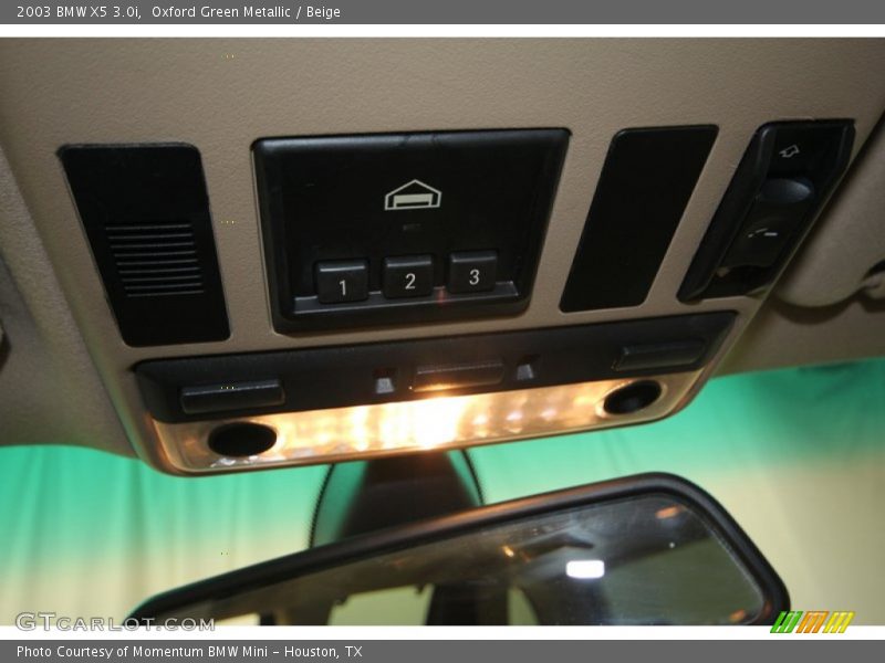 Oxford Green Metallic / Beige 2003 BMW X5 3.0i