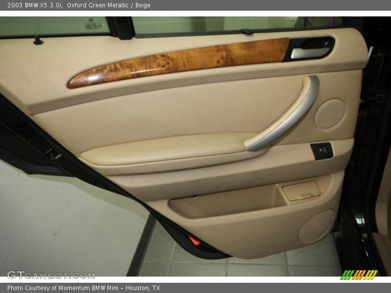 Oxford Green Metallic / Beige 2003 BMW X5 3.0i