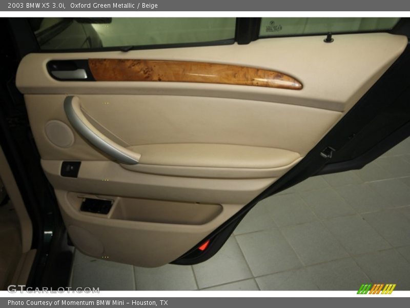 Oxford Green Metallic / Beige 2003 BMW X5 3.0i