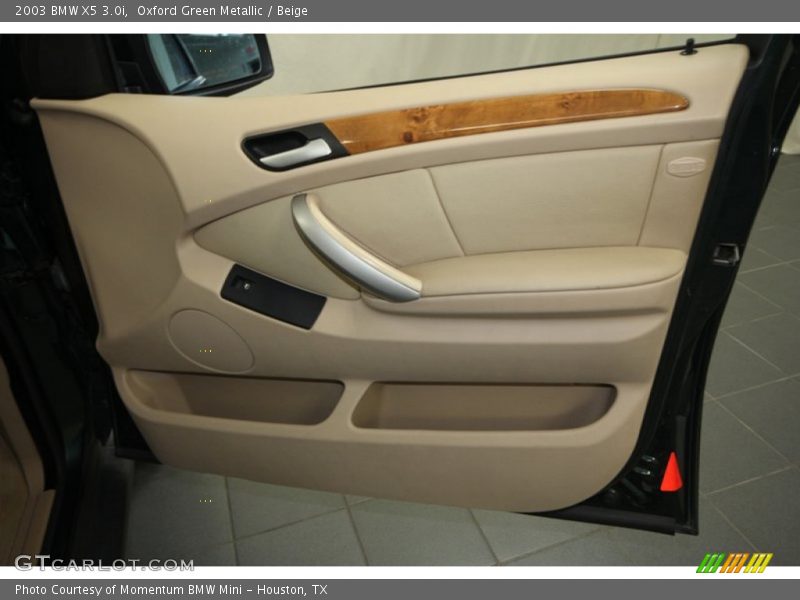 Oxford Green Metallic / Beige 2003 BMW X5 3.0i