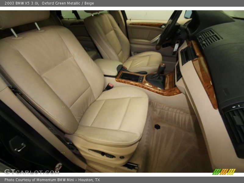 Oxford Green Metallic / Beige 2003 BMW X5 3.0i