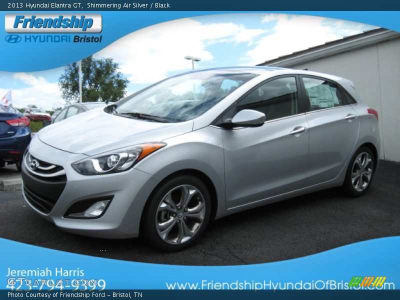 Shimmering Air Silver / Black 2013 Hyundai Elantra GT