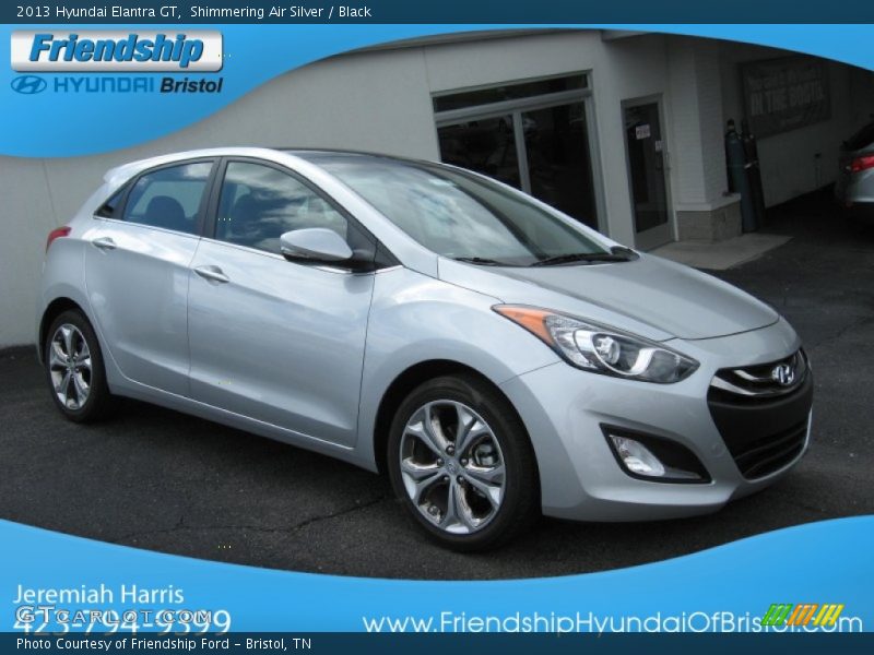 Shimmering Air Silver / Black 2013 Hyundai Elantra GT