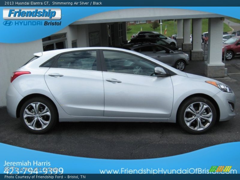 Shimmering Air Silver / Black 2013 Hyundai Elantra GT