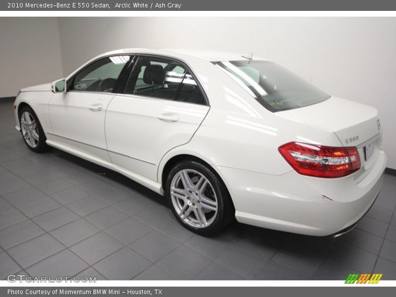 Arctic White / Ash Gray 2010 Mercedes-Benz E 550 Sedan