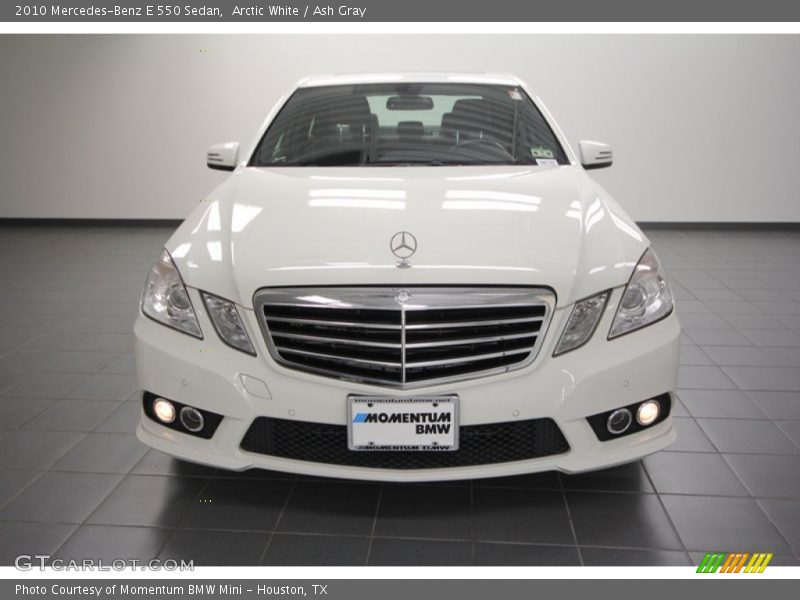 Arctic White / Ash Gray 2010 Mercedes-Benz E 550 Sedan