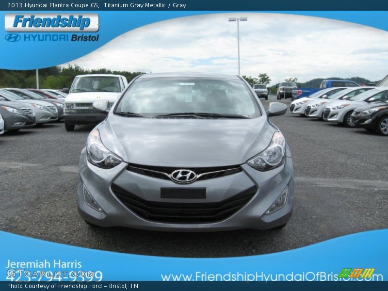 Titanium Gray Metallic / Gray 2013 Hyundai Elantra Coupe GS