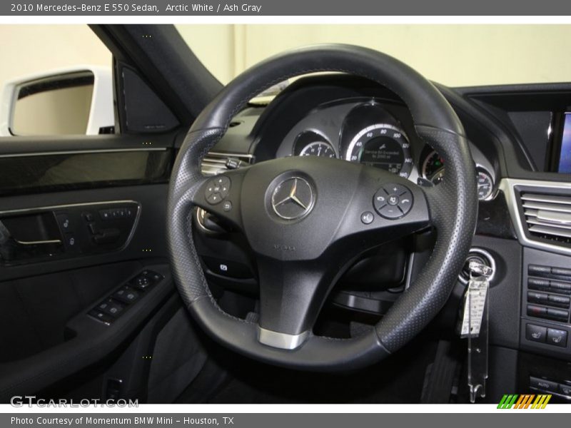 Arctic White / Ash Gray 2010 Mercedes-Benz E 550 Sedan