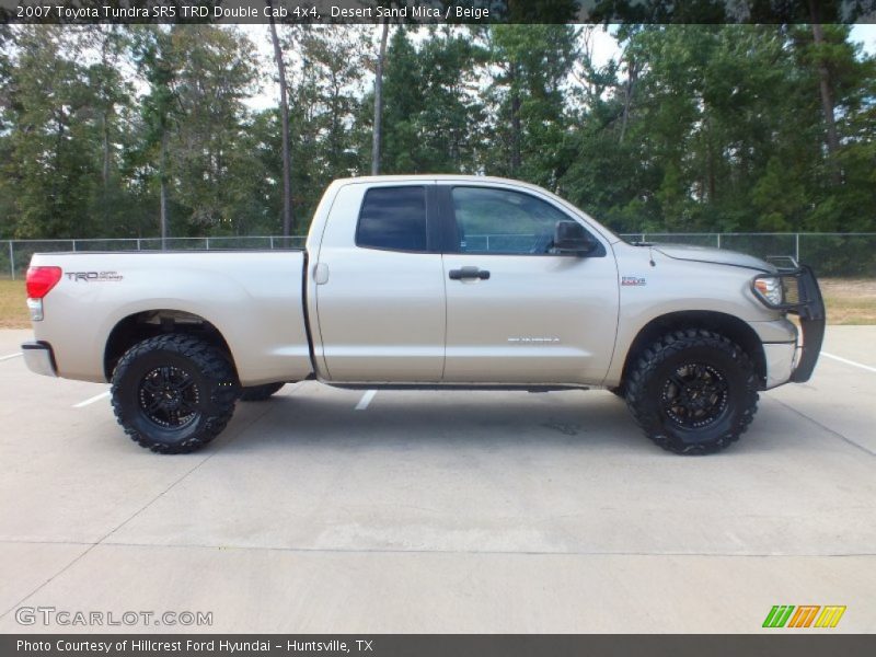 Desert Sand Mica / Beige 2007 Toyota Tundra SR5 TRD Double Cab 4x4