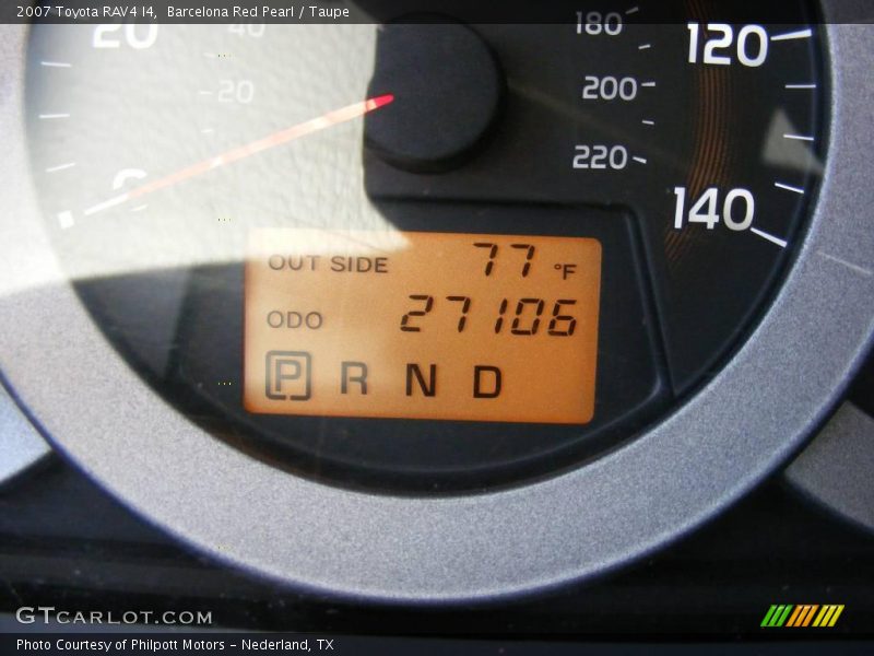 Barcelona Red Pearl / Taupe 2007 Toyota RAV4 I4