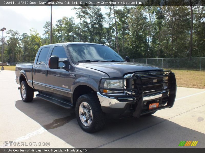 Dark Shadow Grey Metallic / Medium Flint 2004 Ford F250 Super Duty Lariat Crew Cab 4x4