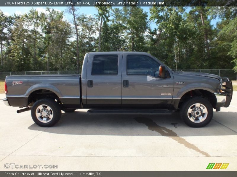 Dark Shadow Grey Metallic / Medium Flint 2004 Ford F250 Super Duty Lariat Crew Cab 4x4