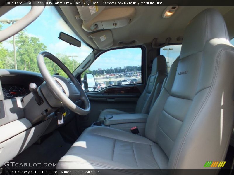 Dark Shadow Grey Metallic / Medium Flint 2004 Ford F250 Super Duty Lariat Crew Cab 4x4