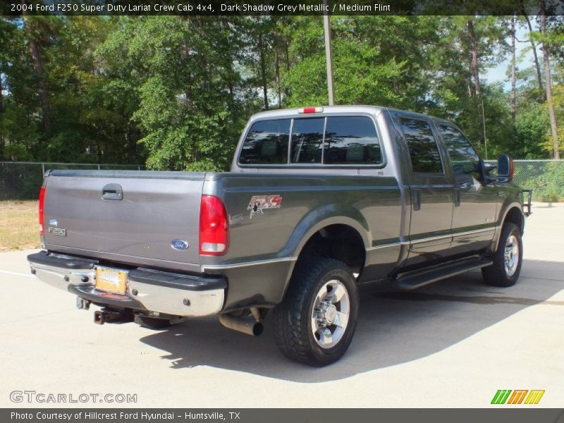 Dark Shadow Grey Metallic / Medium Flint 2004 Ford F250 Super Duty Lariat Crew Cab 4x4